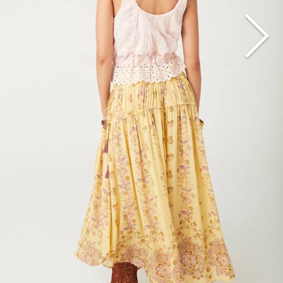Spell Rebel Spirit Tassel Maxi Skirt Daffodil, Med - Picture 4 of 8